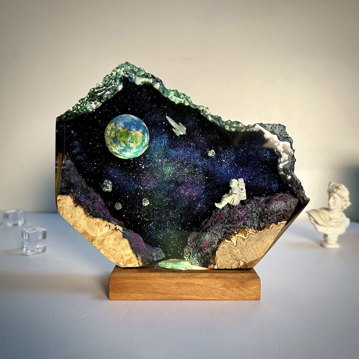 Galaxy Resin Night Lamp
