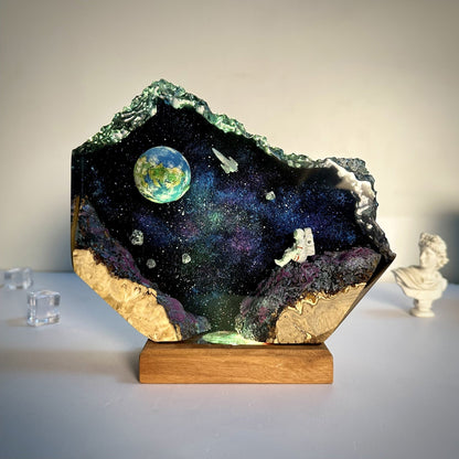 Galaxy Resin Night Lamp