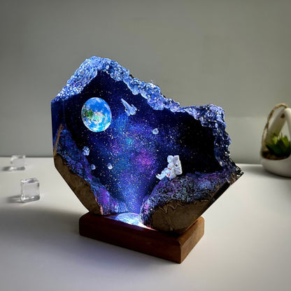 Galaxy Resin Night Lamp