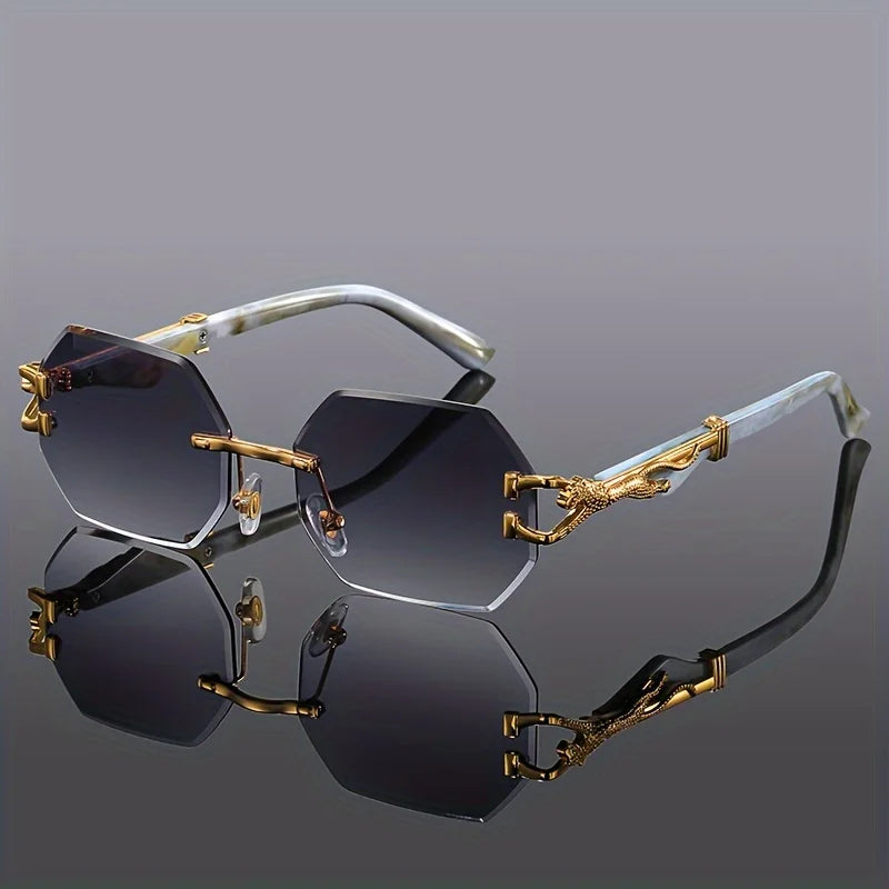 Royal Panther Rimless Sunglasses