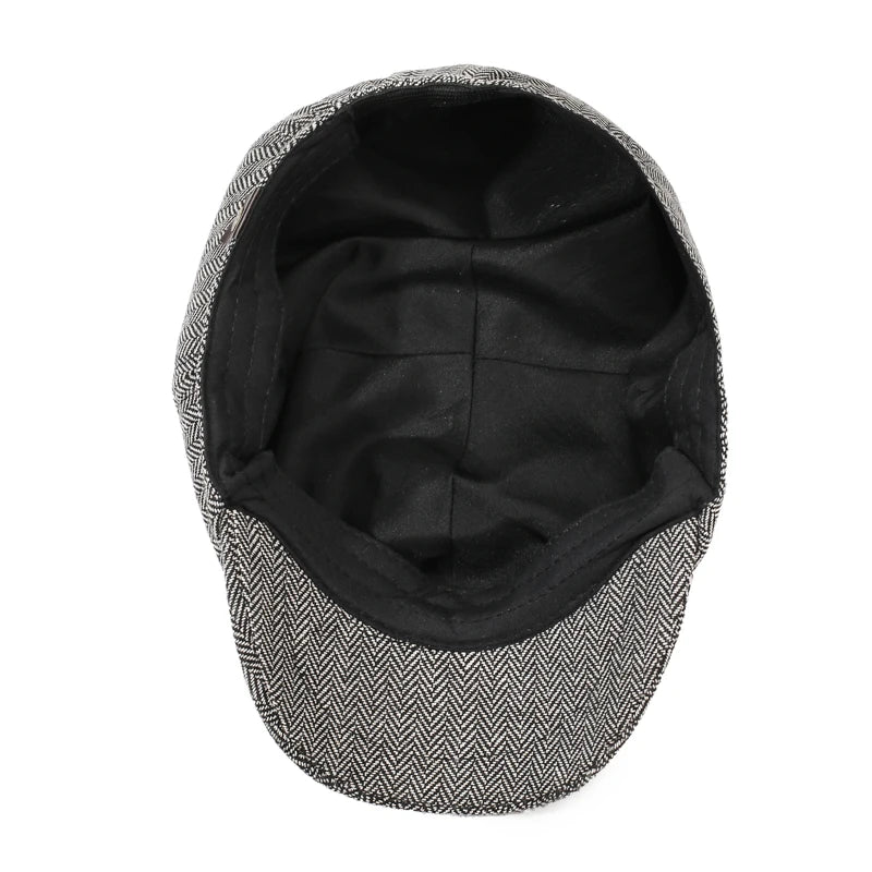 Unisex Casual Newsboy Hat for Travel, Shopping & Vacation - Retro Beret for Spring, Autumn & Winter