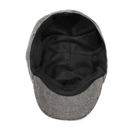 Unisex Casual Newsboy Hat for Travel, Shopping & Vacation - Retro Beret for Spring, Autumn & Winter
