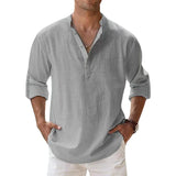 Arden Linen Henley Shirt