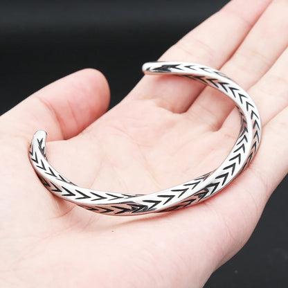 Forge Silver Open Cuff