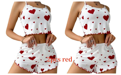 Sweetheart Ribbed Lounge Set