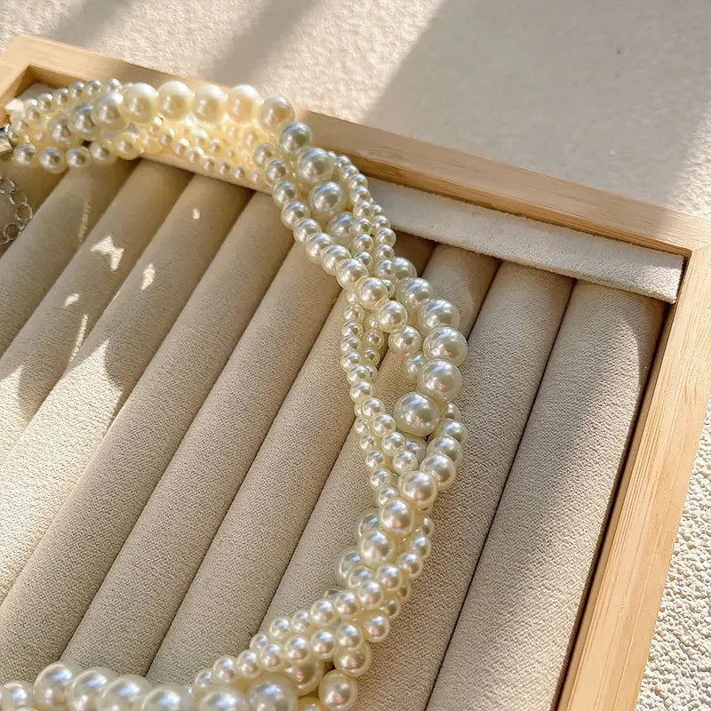 Luxe Pearl Choker Necklaces