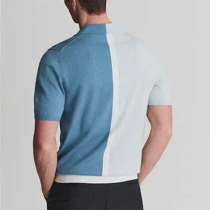 Dual Tone Knit Polo