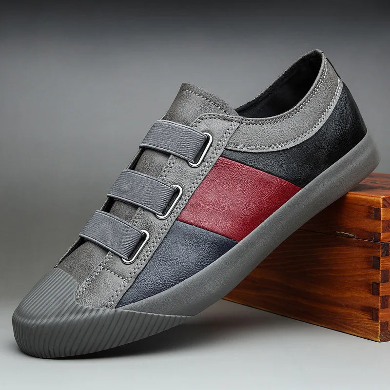 Noir Luxe Strap Sneakers – Signature Edition