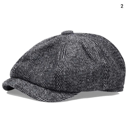 Men Casual Peaky Blinders Hat Spring Autumn Retro Beret Hats Wild Casual Hats Unisex Wild Octagonal Cap Girl Newsboy English Hat