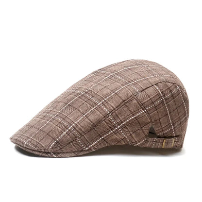 Oohmy Cotton Berets Men Women Casual Gatsby Ivy Hat Outdoor Golf Driving Flat Hat Cabbie Driver Newsboy Cap Vintage Headwear