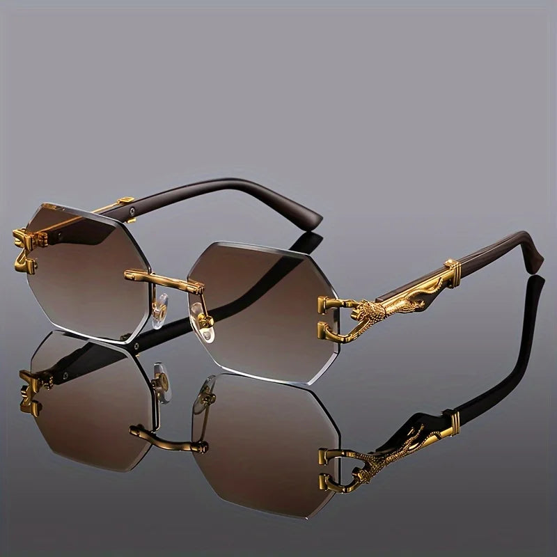 Royal Panther Rimless Sunglasses