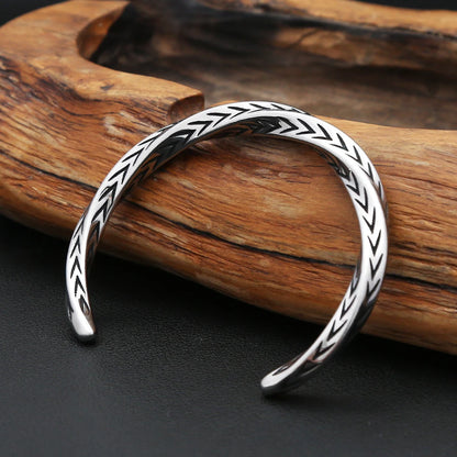 Forge Silver Open Cuff