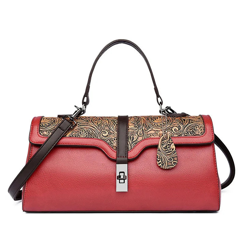 Aurelia Embossed Shoulder Bag