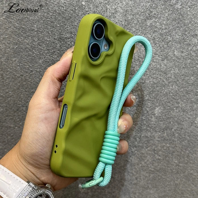 Cloud Grip Wrist Strap Phone Case