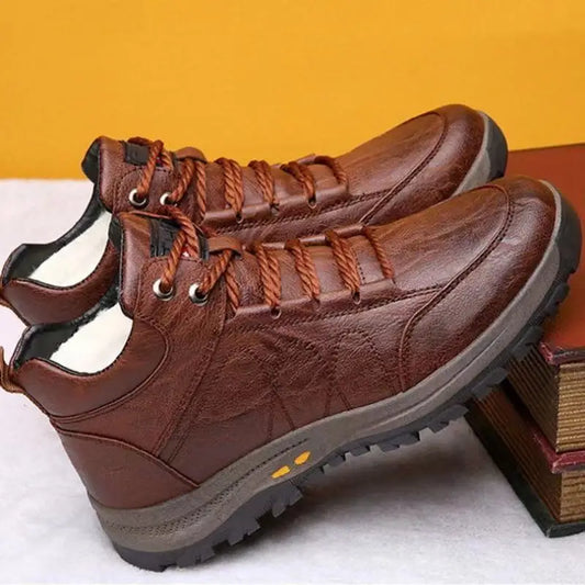 Men’s Leather Winter Ankle Boots