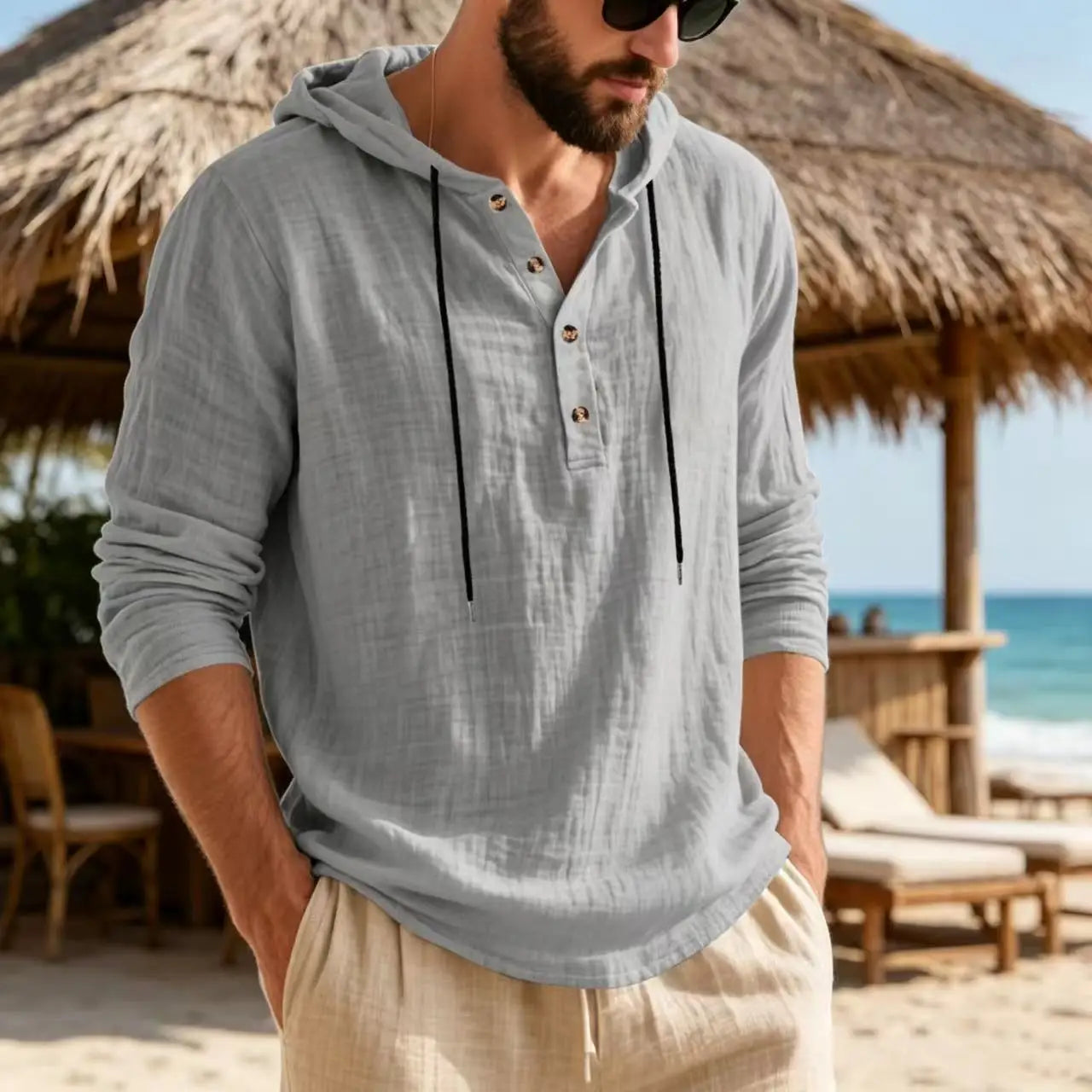 Coastal Breeze Hooded Shirt