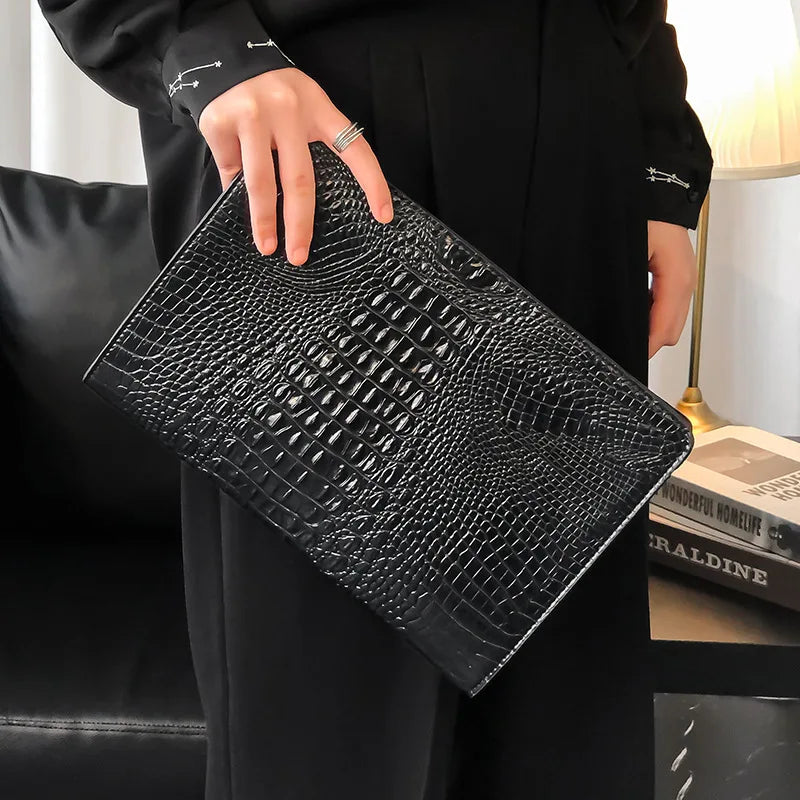 Crocodile Luxe Clutch
