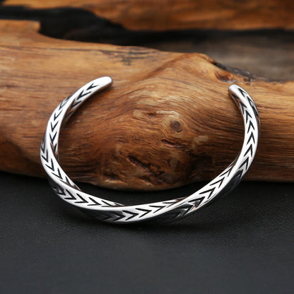 Forge Silver Open Cuff