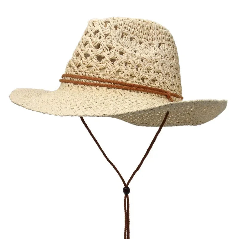 Rustic Breeze Handwoven Cowboy Straw Hat