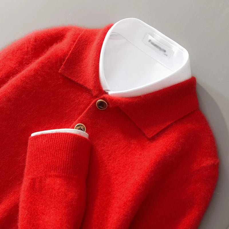 Arvani Cashmere Polo Sweater