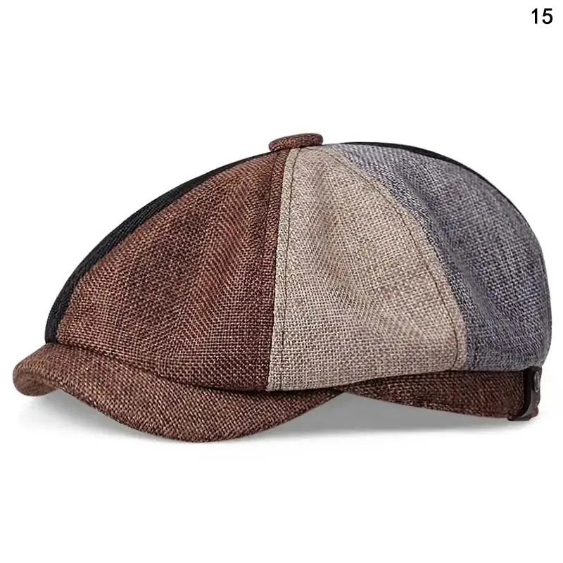 Men Casual Peaky Blinders Hat Spring Autumn Retro Beret Hats Wild Casual Hats Unisex Wild Octagonal Cap Girl Newsboy English Hat