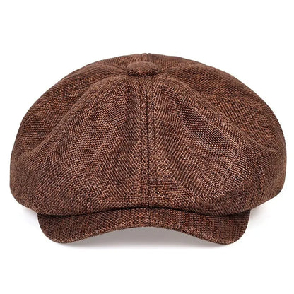 Men Casual Newsboy Hat Spring Autumn Retro Beret Hats Wild Casual Hats Unisex Wild Octagonal Cap for Men Street Caps Gorras