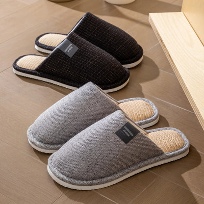 Unisex House Slippers Spring Fall Indoor Bedroom Floor Lightweight Quiet Flat Sole Breathable Comfortable All-Season Home Shoes