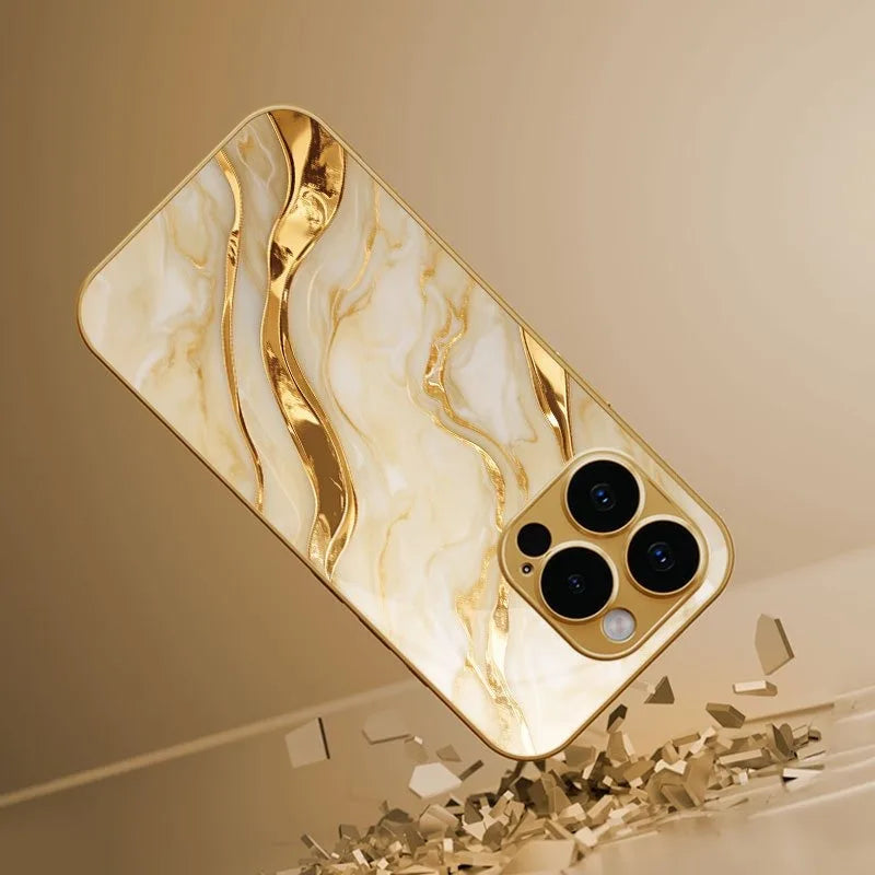 Marble Gold Plated Case