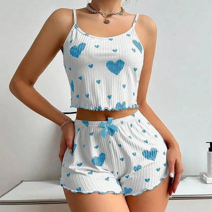 Sweetheart Ribbed Lounge Set