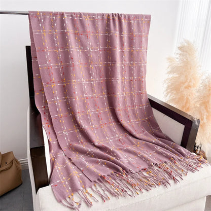 Elara Heritage Plaid Scarf