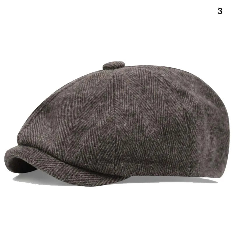 Men Casual Peaky Blinders Hat Spring Autumn Retro Beret Hats Wild Casual Hats Unisex Wild Octagonal Cap Girl Newsboy English Hat