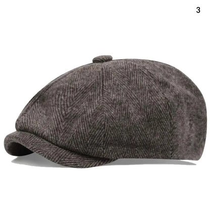 Men Casual Peaky Blinders Hat Spring Autumn Retro Beret Hats Wild Casual Hats Unisex Wild Octagonal Cap Girl Newsboy English Hat