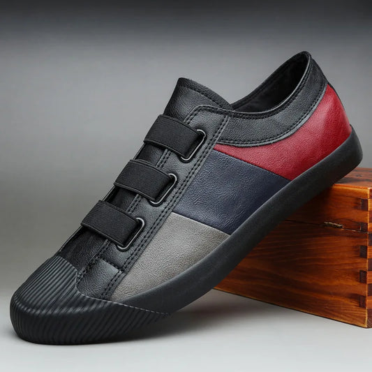 Noir Luxe Strap Sneakers – Signature Edition