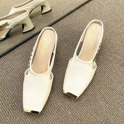 Auréa Chain Mule Heels