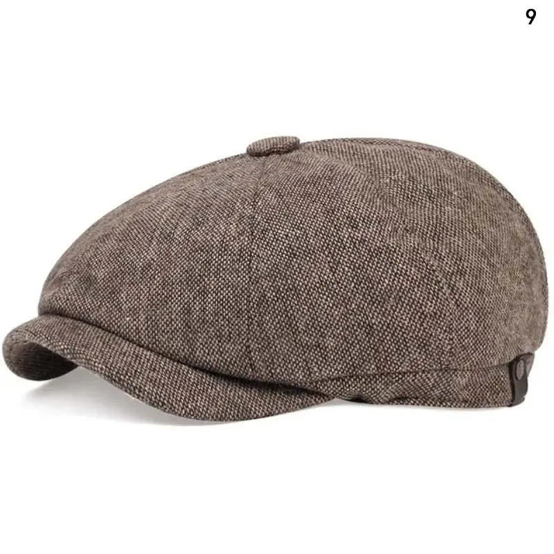Men Casual Peaky Blinders Hat Spring Autumn Retro Beret Hats Wild Casual Hats Unisex Wild Octagonal Cap Girl Newsboy English Hat