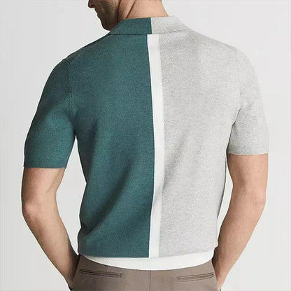 Dual Tone Knit Polo