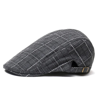 Oohmy Cotton Berets Men Women Casual Gatsby Ivy Hat Outdoor Golf Driving Flat Hat Cabbie Driver Newsboy Cap Vintage Headwear