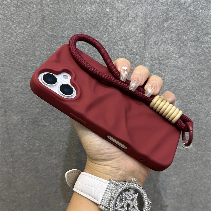 Cloud Grip Wrist Strap Phone Case