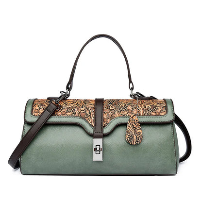 Aurelia Embossed Shoulder Bag