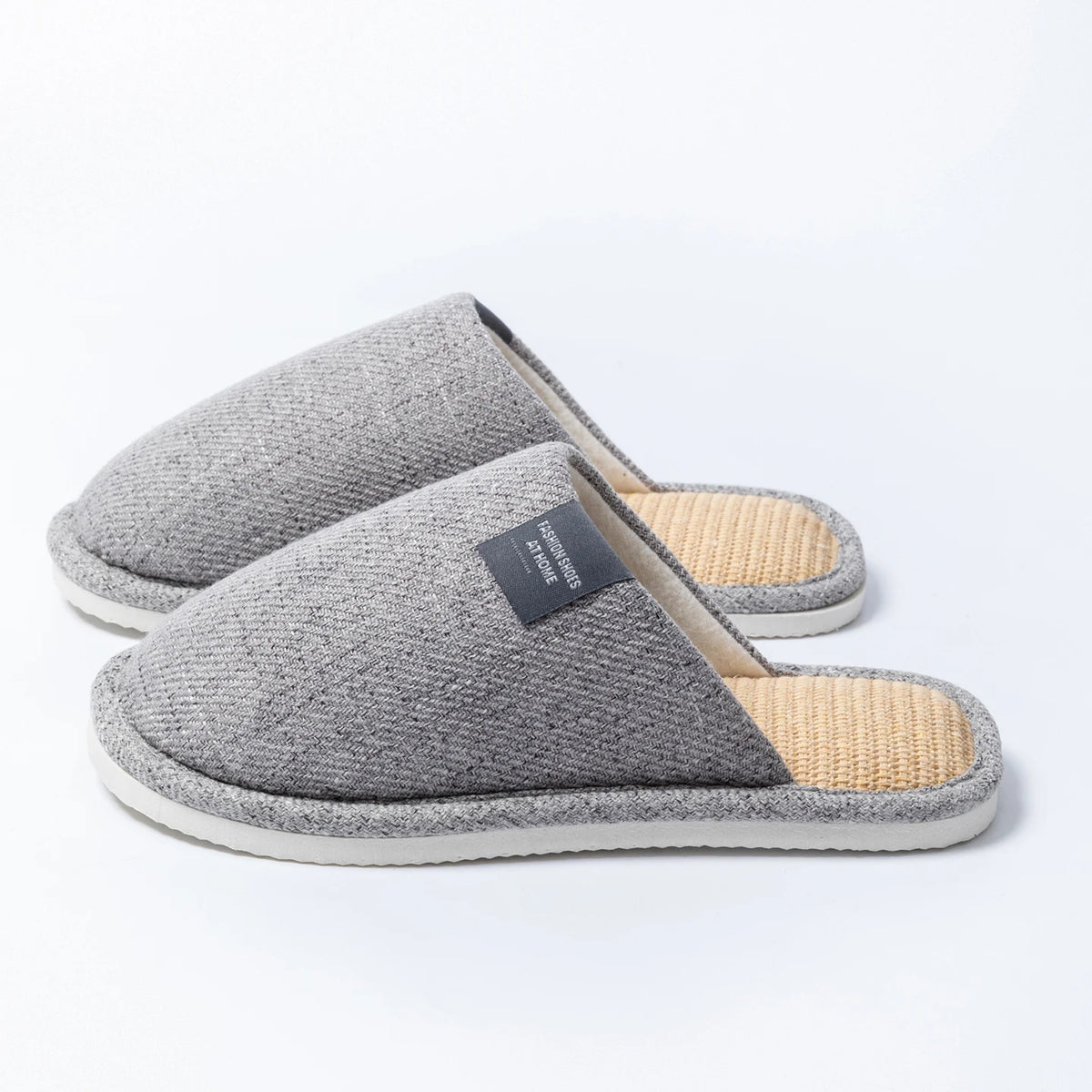 Unisex House Slippers Spring Fall Indoor Bedroom Floor Lightweight Quiet Flat Sole Breathable Comfortable All-Season Home Shoes