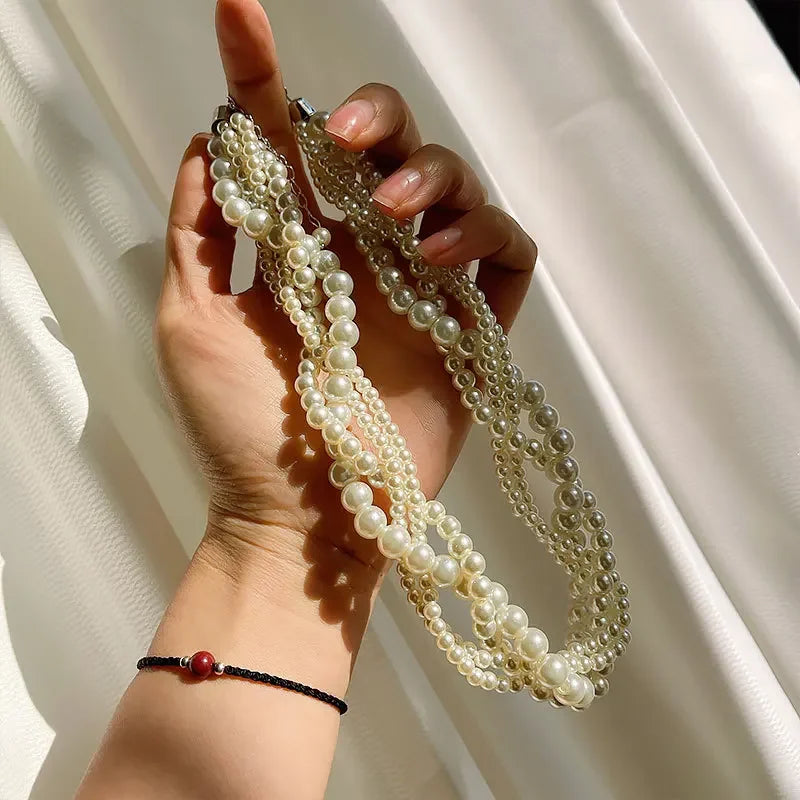 Luxe Pearl Choker Necklaces