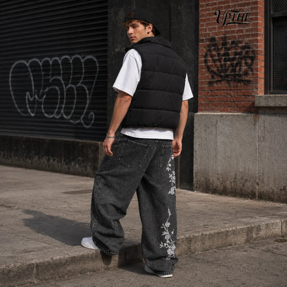 Noir Rose Street Baggy Jeans