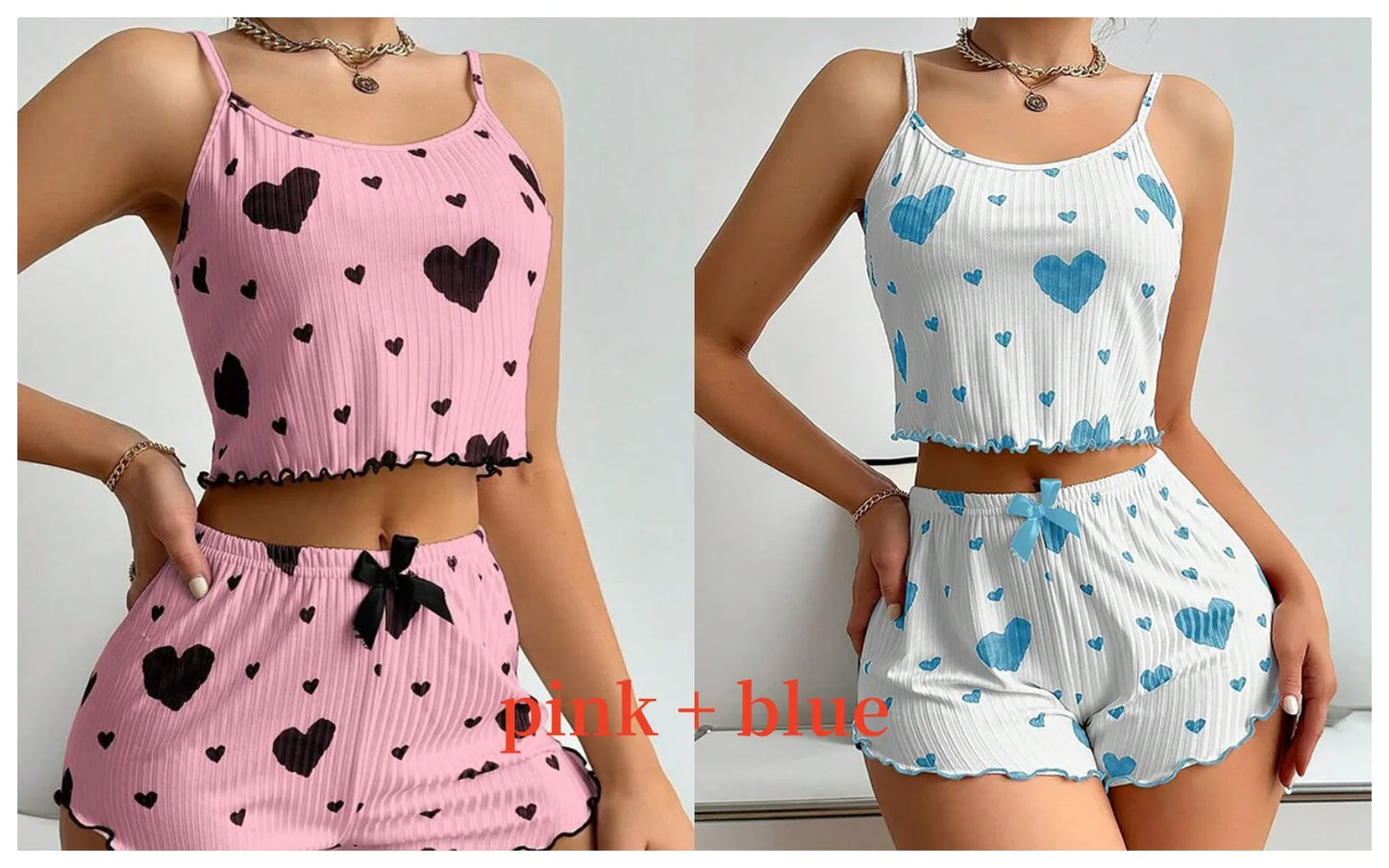 Sweetheart Ribbed Lounge Set