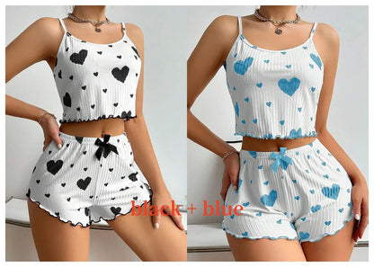Sweetheart Ribbed Lounge Set