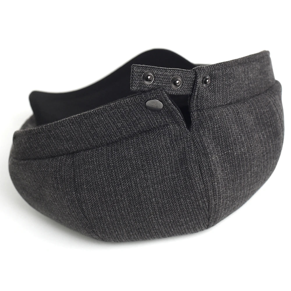 Newsboy Cap Men Women Autumn Winter Classic Vintage Herringbone Casual Stripe Berets Flat Hat Peaked Cap Adjustable