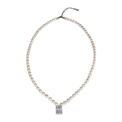Pearl Crystal Layered Necklace