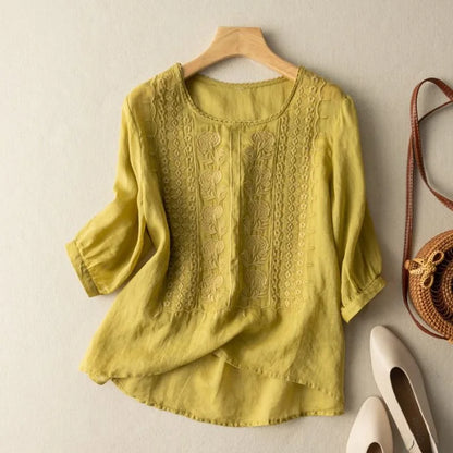 Luna Linen Blouse