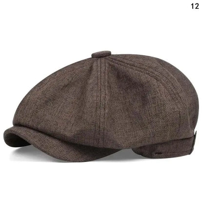 Men Casual Peaky Blinders Hat Spring Autumn Retro Beret Hats Wild Casual Hats Unisex Wild Octagonal Cap Girl Newsboy English Hat