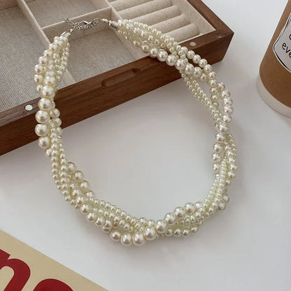 Luxe Pearl Choker Necklaces