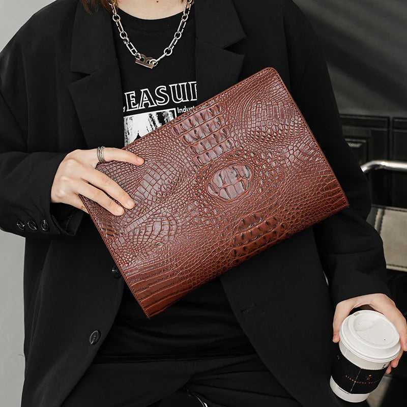 Crocodile Luxe Clutch